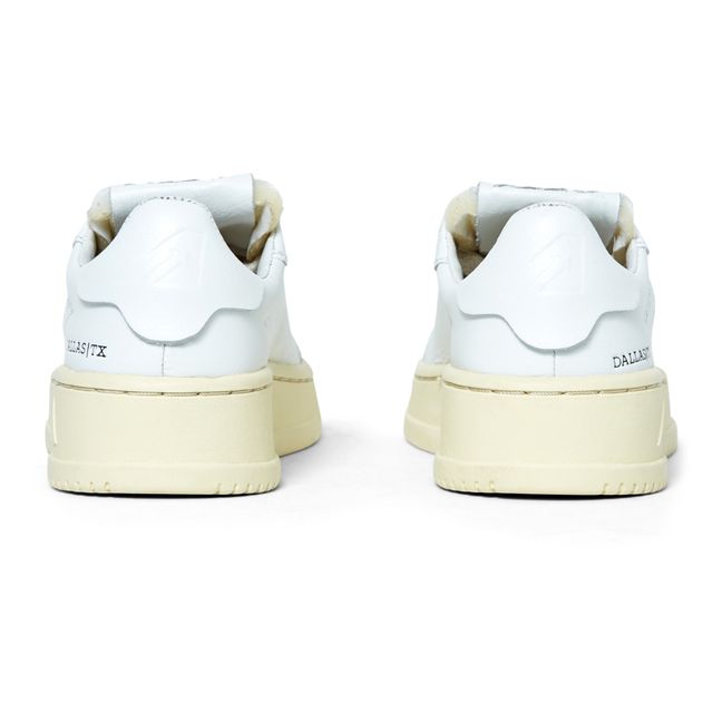Kids Dallas Leather Sneakers Bianco