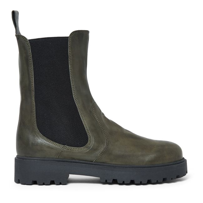 Chunky Boots Verde Oscuro