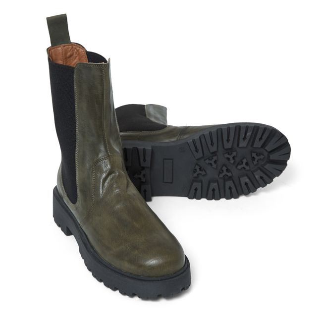 Chunky Boots | Dark green