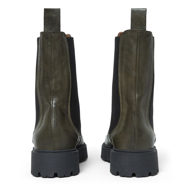 Chunky Boots Verde Oscuro