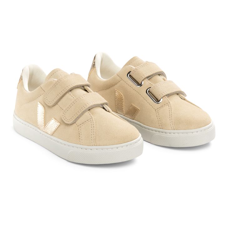 Veja - Esplar-Fur-Lined Velcro Sneakers - Beige | Smallable