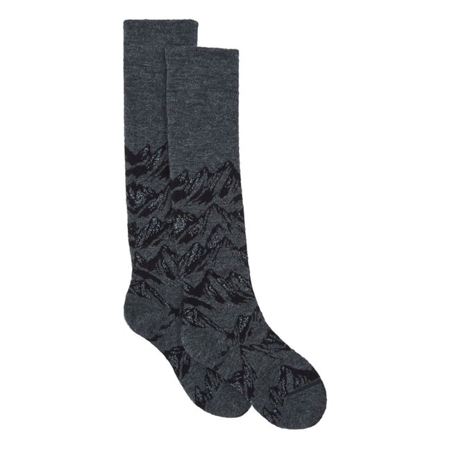 Mount Woollen Ski Socks | Negro