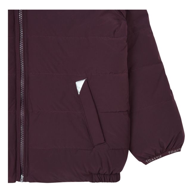 Doudoune Réversible Recyclée | Aubergine