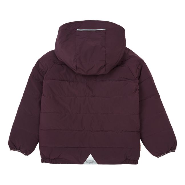Doudoune Réversible Recyclée | Aubergine