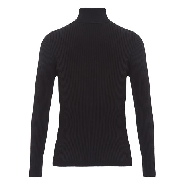 Ancelle Polo Neck Jumper | Nero
