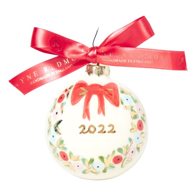Bola de Navidad de porcelana 2022