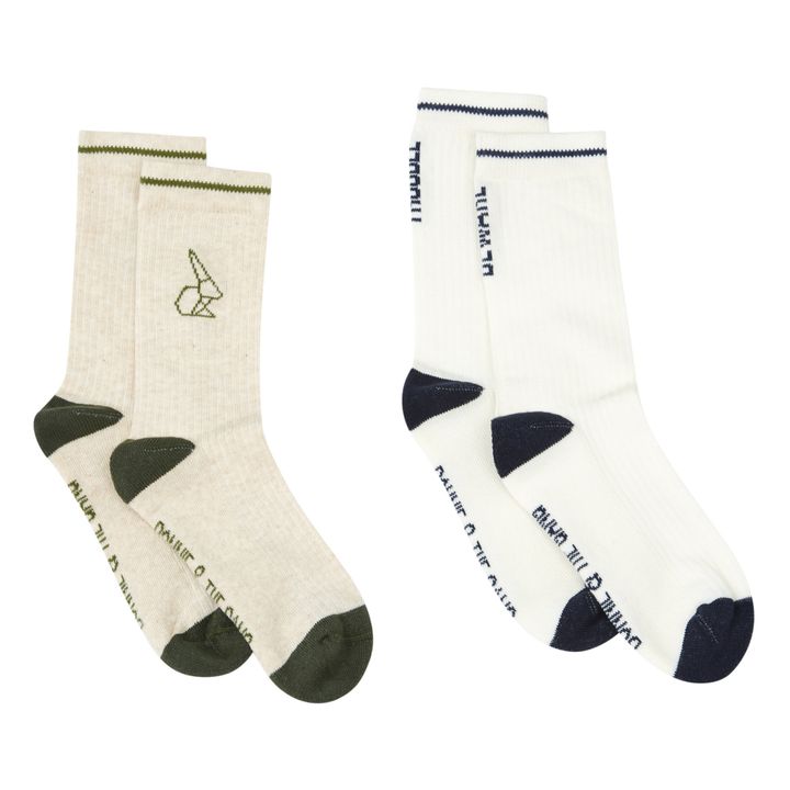 Ugo Organic Cotton Socks | Khaki- Product image n°0