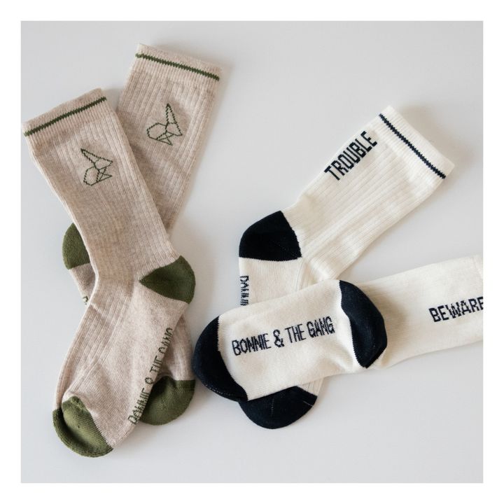 Ugo Organic Cotton Socks | Khaki- Product image n°1