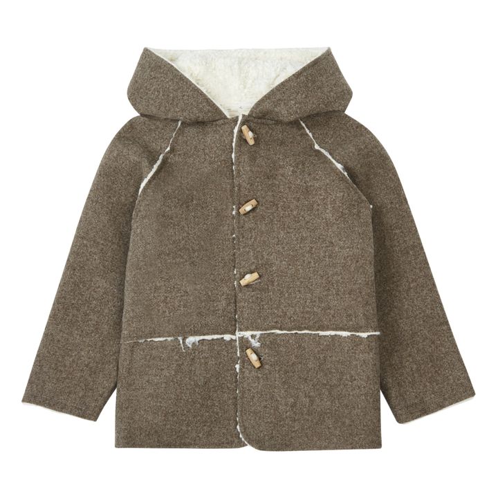 Woollen Sherpa-Lined Coat | Marrón- Imagen del producto n°0