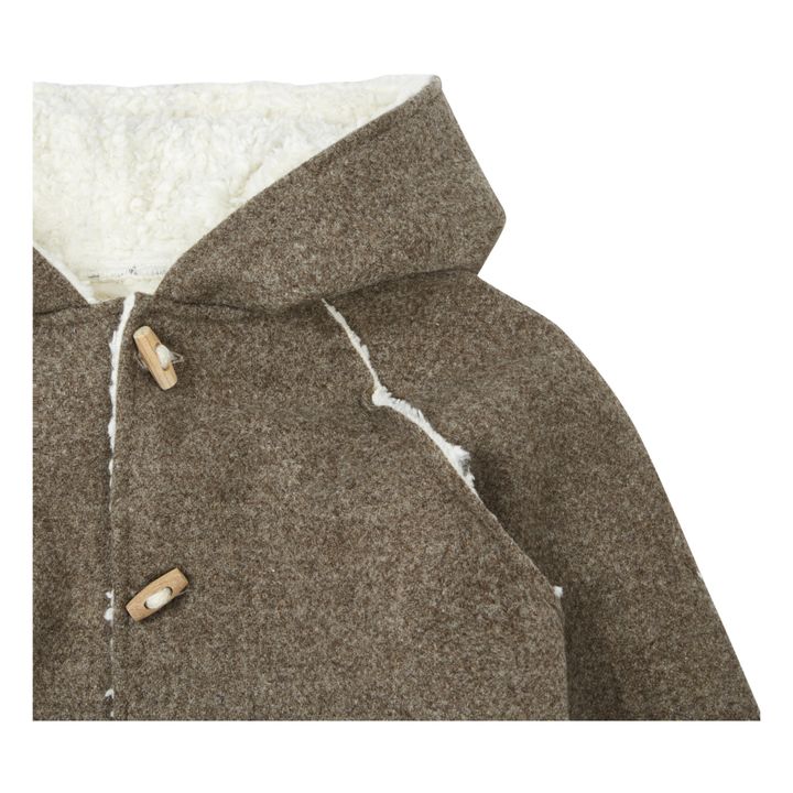 Woollen Sherpa-Lined Coat | Marrón- Imagen del producto n°1