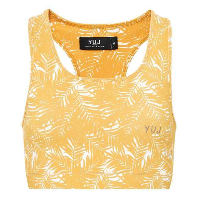 Palm Crop Top | Yellow