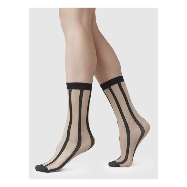 Chaussettes Robin Rayures Beige