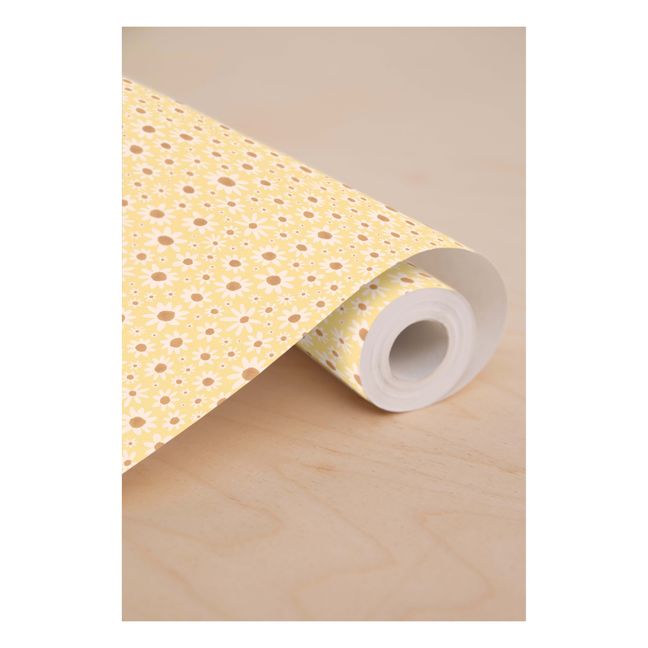 Lucette Wallpaper Roll Zitronengelb