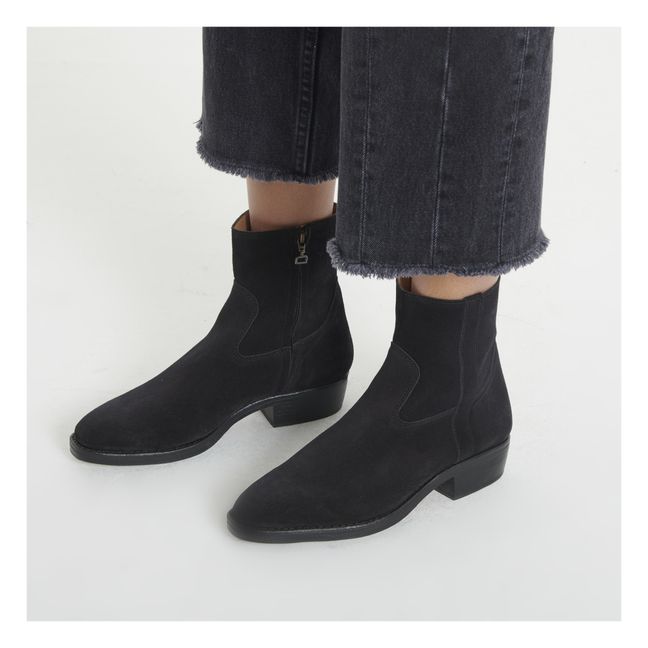 Clint Suede Boots | Nero
