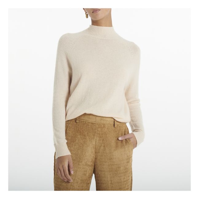 Garofano Merino Wool and Mohair Jumper | Powder