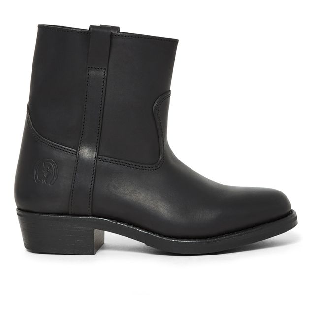 Bottines Tiers Gardian Cuir Gras | Noir