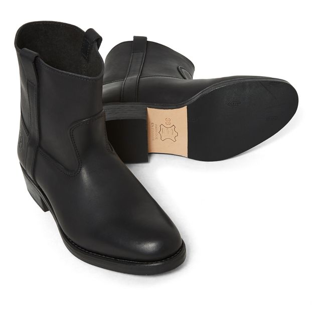 Tiers Gardian Oiled Leather Boots Nero