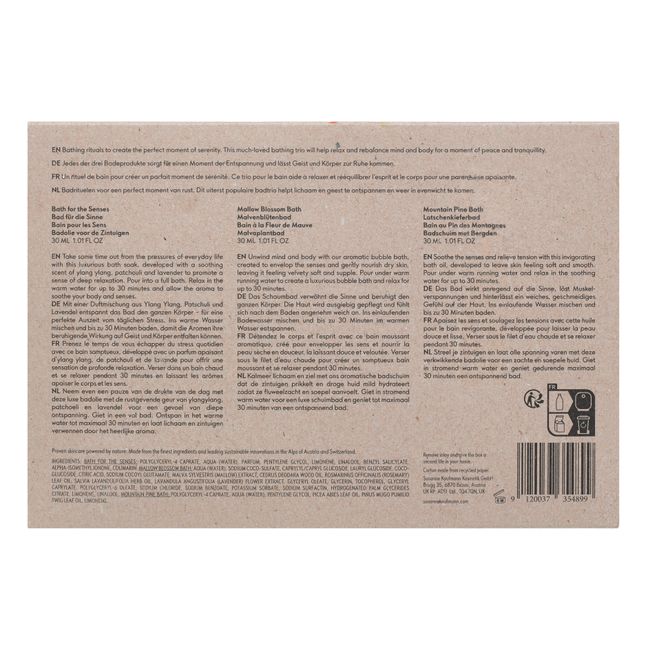 Coffret huiles de bain Bath Trio