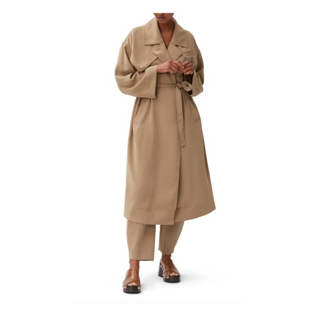 Trench Drapey in Twill | Camel