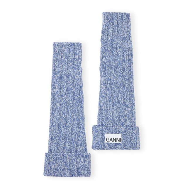 Recycled Wool Mittens | Blu