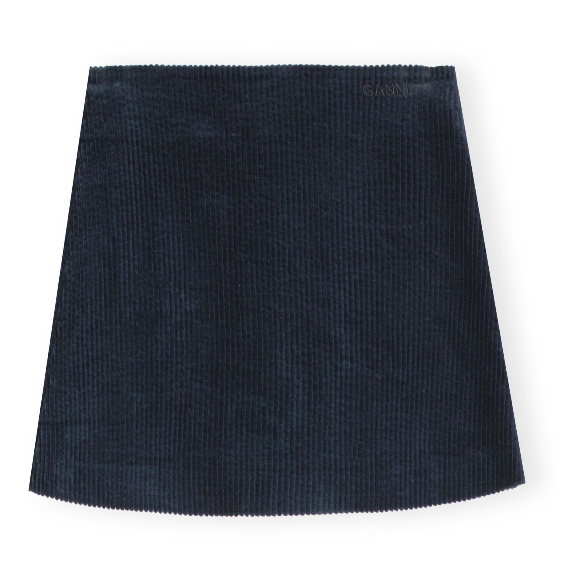 Mini Organic Cotton Corduroy Skirt | Midnight blue- Product image n°0