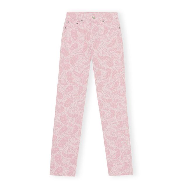 Straight Paisley Organic Cotton Jeans | Rosa