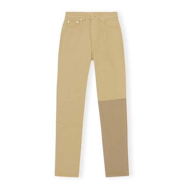 Swigy Organic Cotton Straight Leg Jeans | Beige