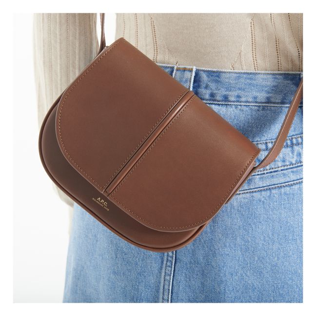 Sac Betty Cuir Lisse | Noisette