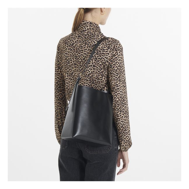 Virginie Smooth Leather Bag | Nero