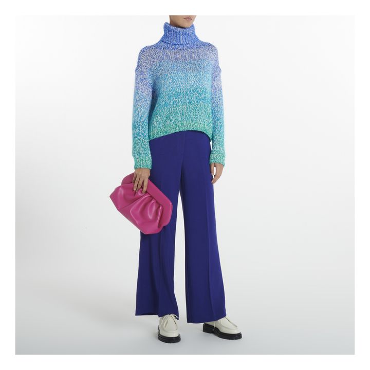 Mohair and Organic Cotton Jumper | Blue- Product image n°2