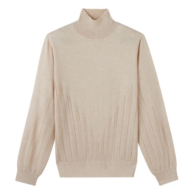 Maglione di seta Heloise | Ecru