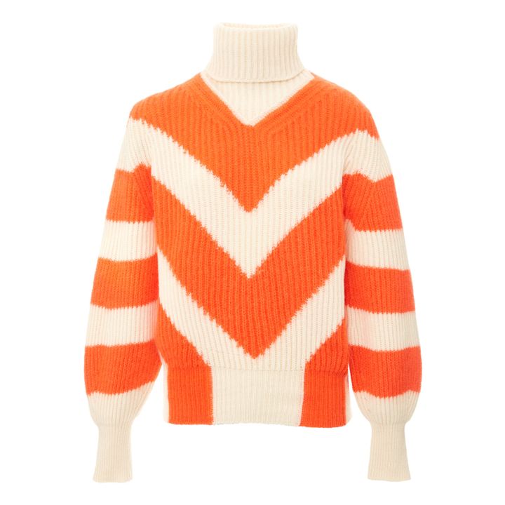 Forte Forte - Mohair and Cashmere Balloon Sleeve Jumper - Orange ...