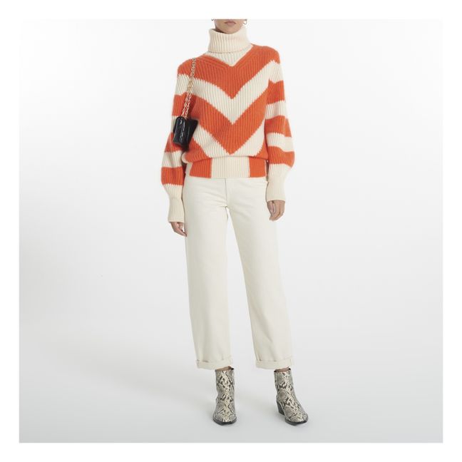 Mohair and Cashmere Balloon Sleeve Jumper | Naranja