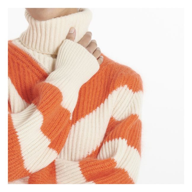 Mohair and Cashmere Balloon Sleeve Jumper | Naranja