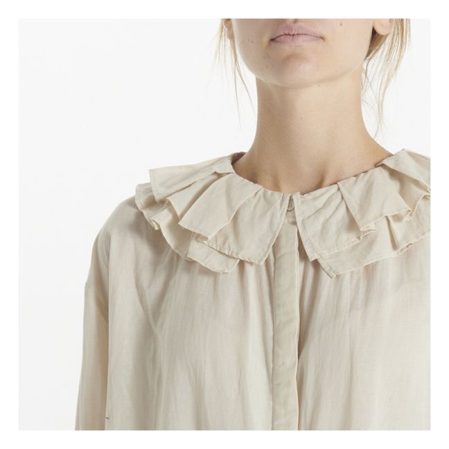 Louisiane Silk and Cotton Shirt | Ecru