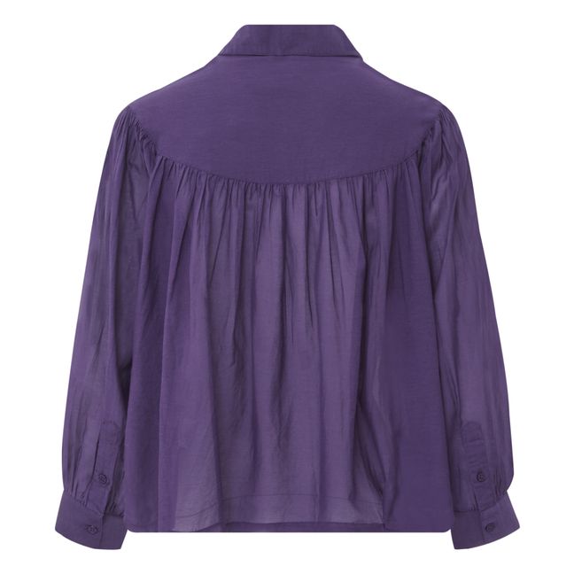 Hemd Idaho Baumwolle Seide | Violett