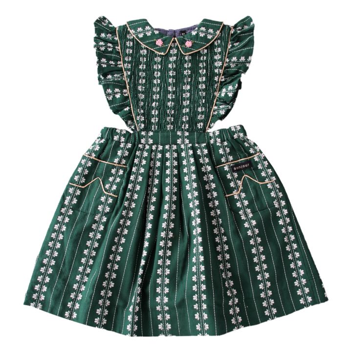 Jacquard Apron Dress | Grün- Produktbild Nr. 0