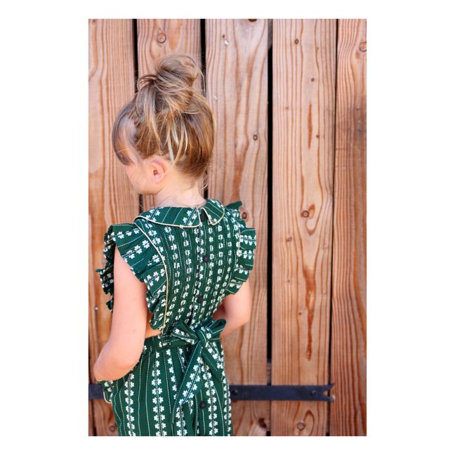 Jacquard Apron Dress | Grün