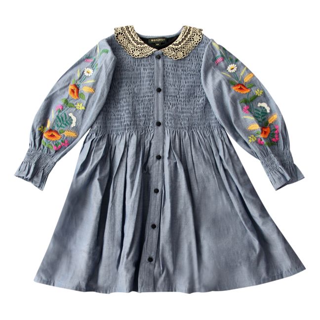 Embroidered Chambray Dress | Vaquero