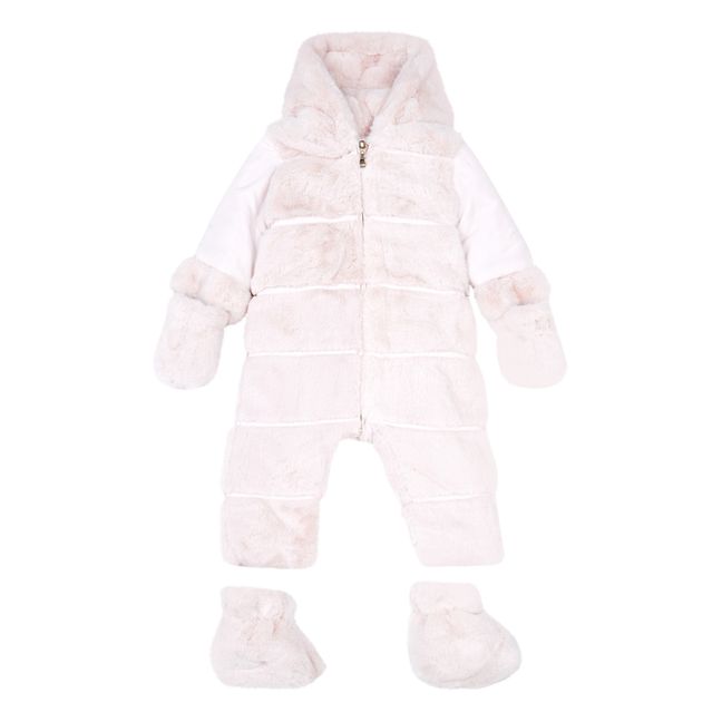 Reversible Faux Fur Baby Snowsuit | Rosa Palo