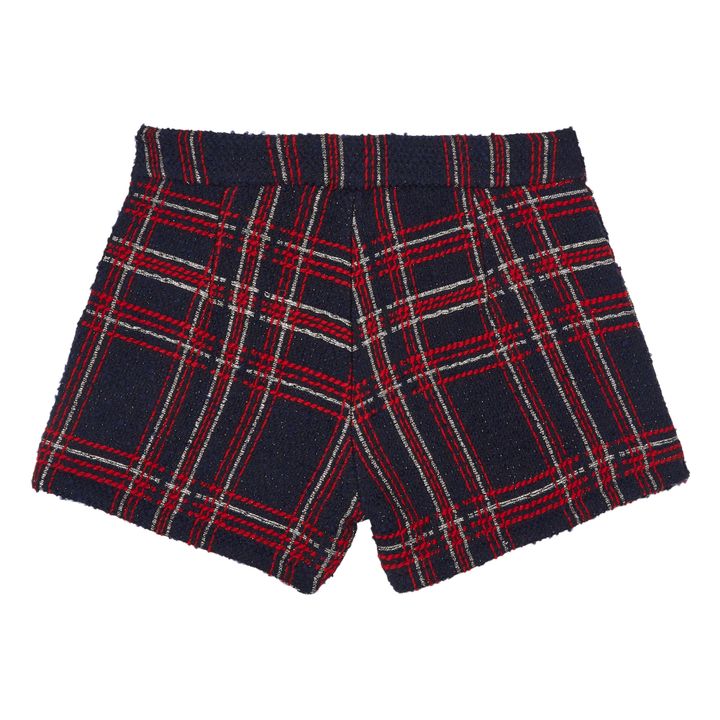 Checked Sailor Shorts | Navy blue- Product image n°1