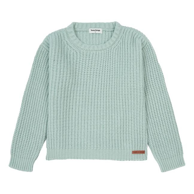 Oversized Knit Sweater  | Pale green