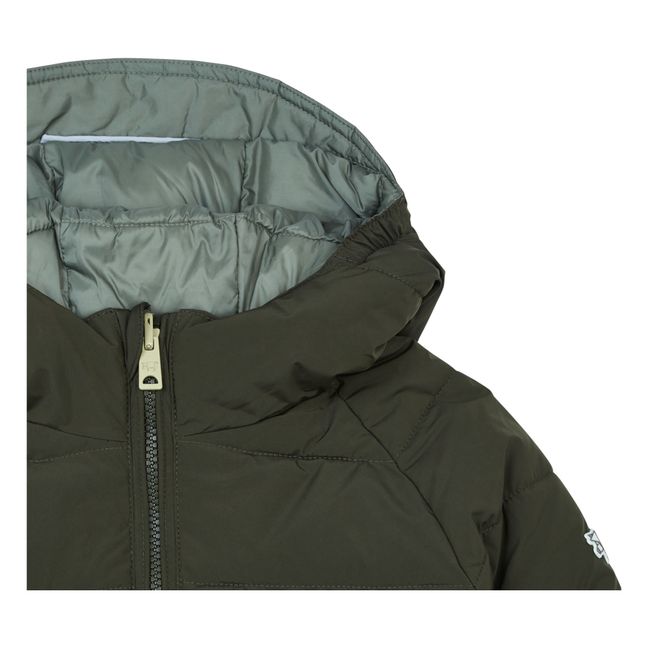 Recycled Reversible Down Jacket | Verde militare