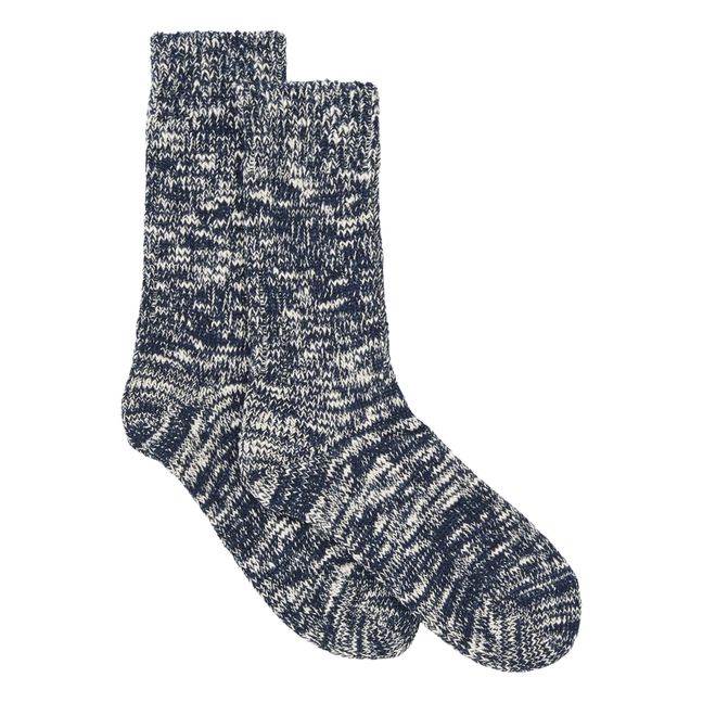 Speckled Socks | Navy blue