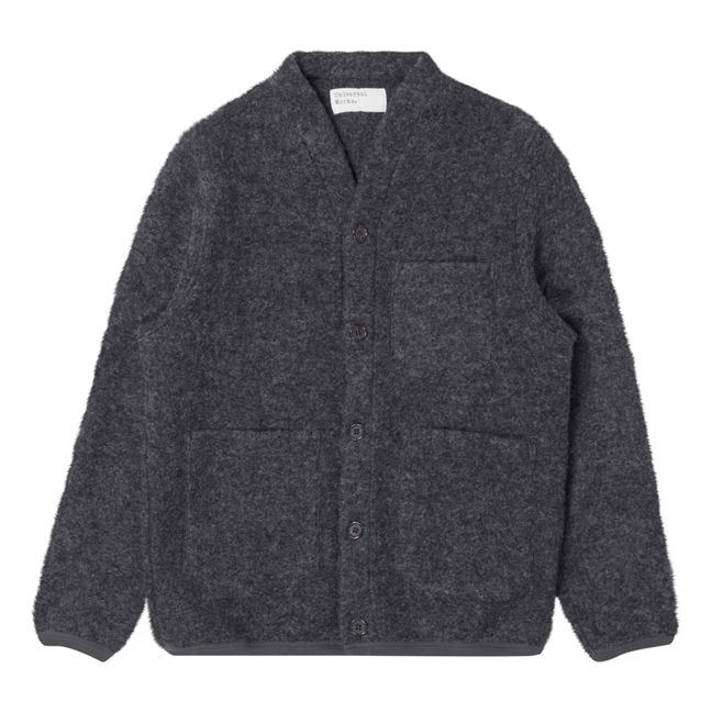Woollen Cardigan | Anthrazit