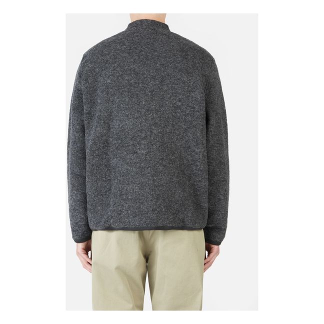 Cardigan Laine | Gris anthracite