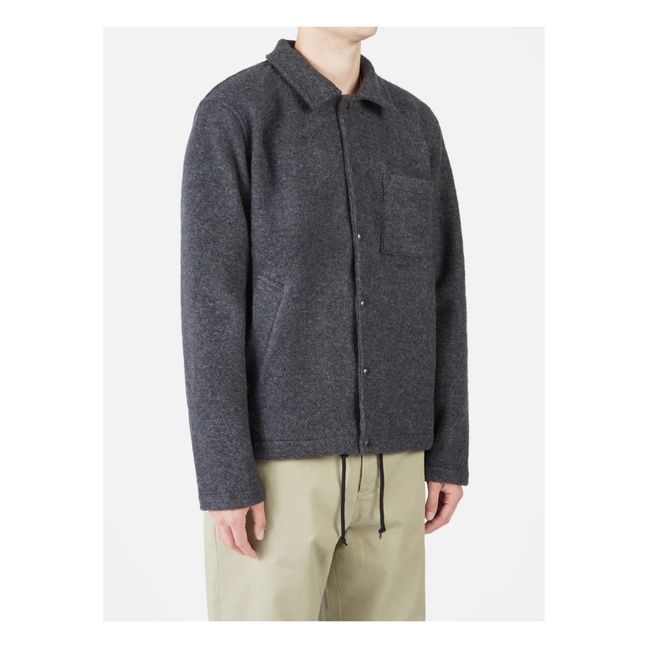 Porto Woollen Jacket | Charcoal grey