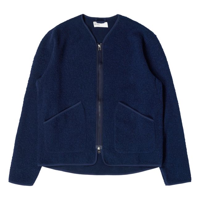 Liner Woollen Jacket | Navy blue