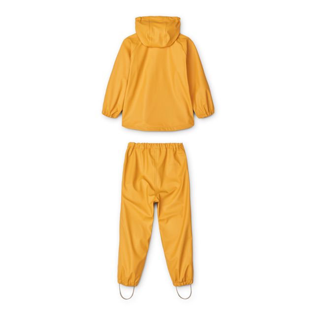 Moby Recycled Polyester Rain Set | Gelb