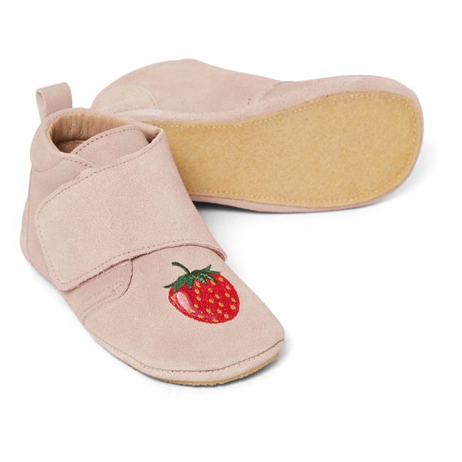 Mamour Embroidered Slippers | Pale pink